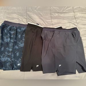 3 Pairs of Brand New 7’ Fabletics Running Shorts